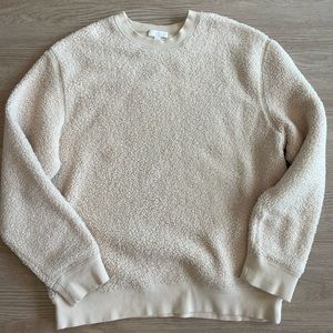 COS // MENS FLEECE LONG SLEEVE // CREAM